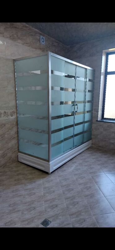 Duş kabinaları, arakəsmələr: Yeni Üstü açıq kabina, Künc üçün, Pulsuz çatdırılma — 7