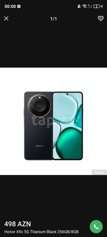 телефон fly bl9205: Honor X9 5G, 256 GB, rəng - Qara