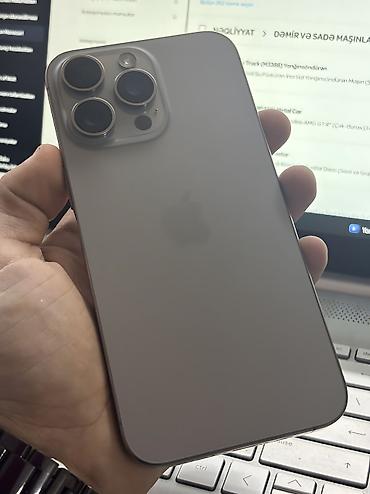 ref iphone satisi: IPhone 15 Pro Max, 256 GB, Natural Titanium, Simsiz şarj, Face ID — 2