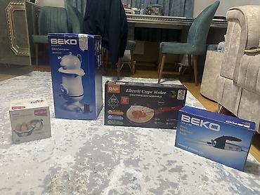 işlənmiş samovar: Mətbəx dəsti – 4 məhsul 1) Beko BKK 2111 P Dem Semaver (Samovar) - — 2