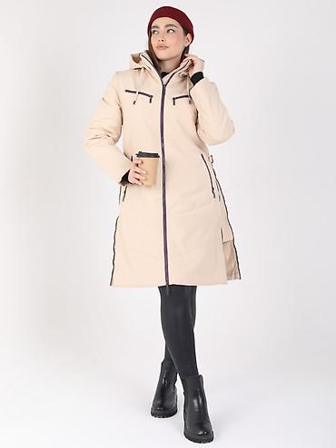 Пальто: Пальто, Классика, Осень-весна, Твид, По колено, На молнии, L — 14