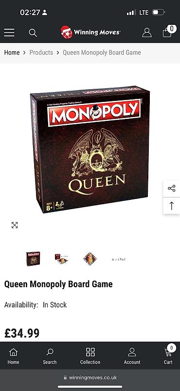 монополие: Настольная игра “Монополия” (оригинал, на английском) На компанию от — 2