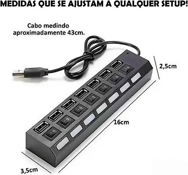 maxi staklene case: Usb HUB 3.0/ 7 porta NOVO. OPIS PROIZVODA: Sa LED svetlom i prekidačem — 1