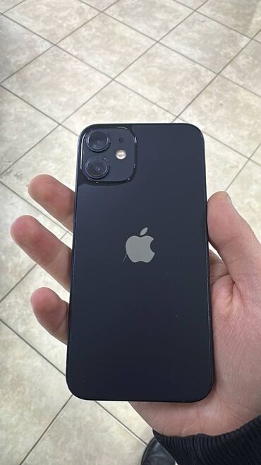 iphone бу купить: IPhone 12 mini, Б/у, 128 ГБ, Jet Black, Чехол, 77 %