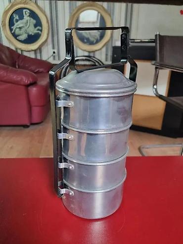 globus bife za pice: STARA ALUMINIJUMSKA MANJERKA | Stara aluminijumka manjerka sa četiri — 3