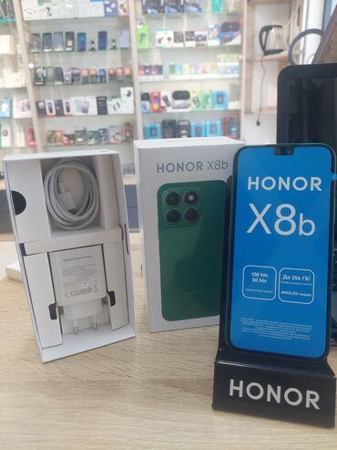 honor 60 qiymeti: Honor X8b, 128 GB, rəng - Yaşıl, Zəmanət, Sensor, Barmaq izi