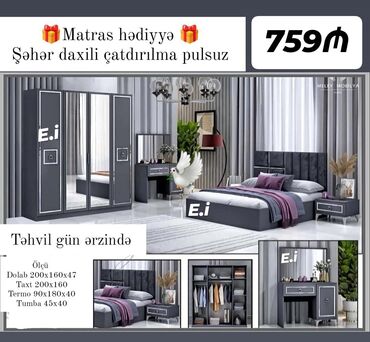 Masa və oturacaq dəstləri: Yataq desti yeni
