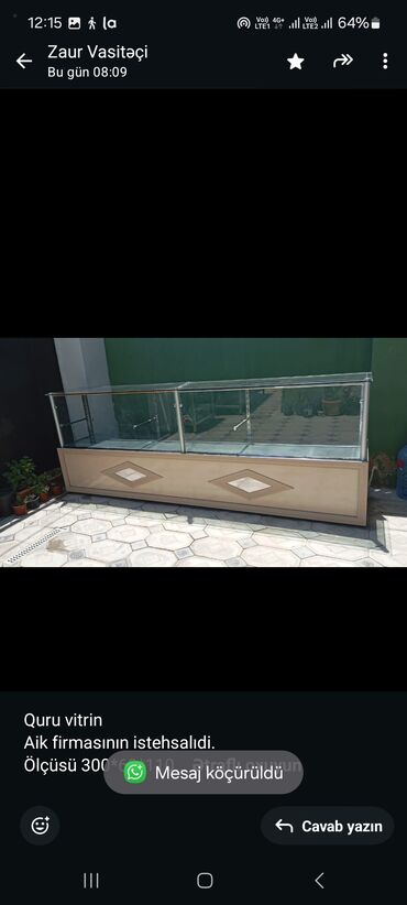 Manekenlər: Quru vitrin Aik firmasının istehsalıdi. Ölçüsü 300*60*110 Qiyməti