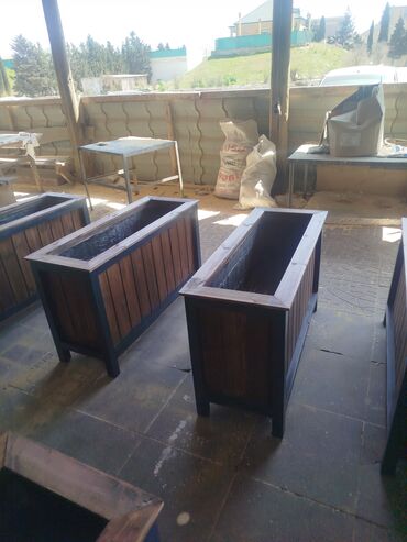 Bitkilər üçün dibçəklər: 🇦🇿Bakı şəhəri üzrə zəmanətli Taxta dipçəklərin topdan və pərakəndə — 7