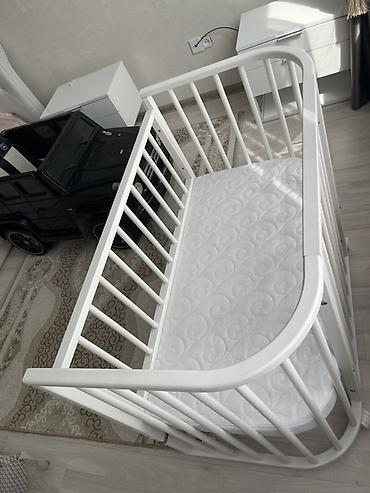 bunk bed: Детская кровать трансформер, Б/у, цвет - Белый — 1