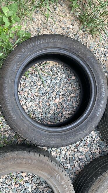 Шины: Шины 215 / 55 / R 17, Лето, Б/у, Комплект, Легковые, GoodYear