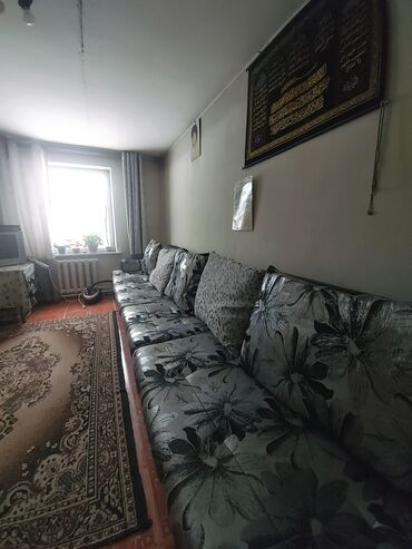 раскладушка диван: Угловой диван, цвет - Серый, Б/у