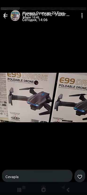djı dron: E99 DRONE – qatlanan dron Xüsusiyyətlər: - Qatlanan konstruksiya — 1