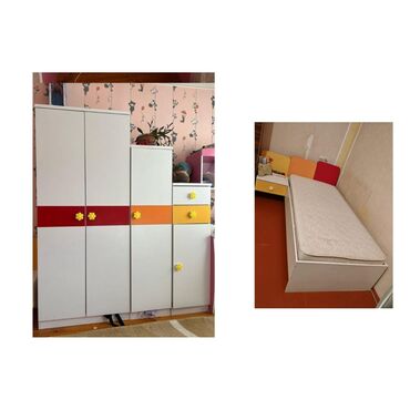 3 eded Dolab(2qapili+tek qapili) + tumbali carpayi ela veziyetde dest