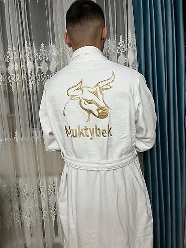 махровые: Мужской домашний костюм, XS, S, M, Новый, цвет - Белый, Самовывоз, Бесплатная доставка, Платная доставка — 9