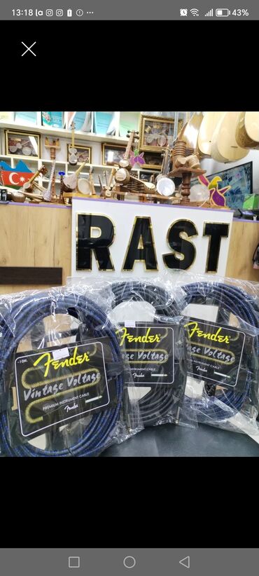 Kabellər, adapterlər: Kabel RC-F1 Musiqi alətləri kabeli RC-F1M SES KABELI Gitara kabeli — 20