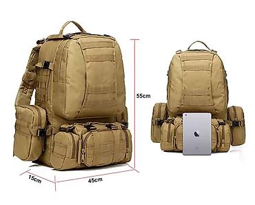 Rukzaklar: Hərbi, Səyahət, İdman, ov, Camping və s. Çantaları Çoxməqsədli — 4