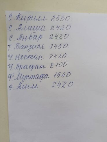 фикус пальма: Рукописный лист с записями — оригинал. Описание: - Белый лист формата