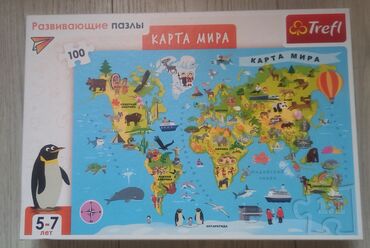 Паззл новый Puzzle карта мира развивающий паззл пазл