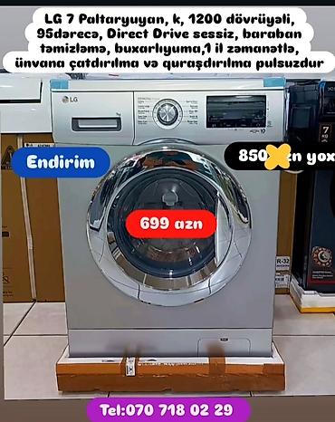 Paltaryuyan maşınlar: Paltaryuyan Anbardan satiş.Qimətlər aşagida qeyd olunub.Ünvana — 174