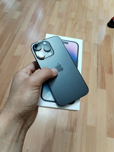 Apple iPhone: IPhone 14 Pro, 128 GB, Black Titanium, Face ID