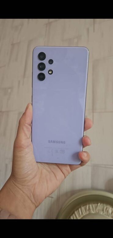 Samsung: Samsung Galaxy A32, 64 GB, rəng - Bənövşəyi, Barmaq izi