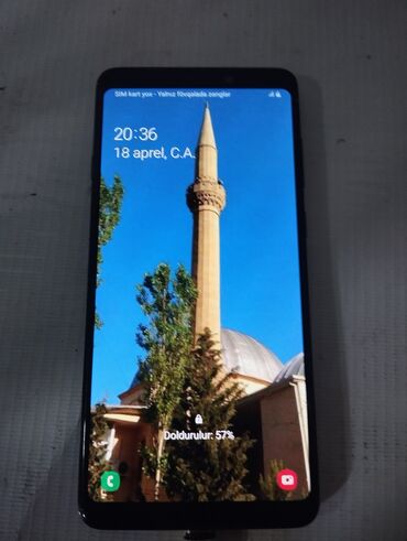 samsung a9 qiymeti 2019: Samsung Galaxy A9, 128 GB, rəng - Qara, Barmaq izi, İki sim kartlı