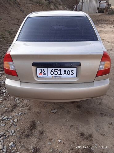 hyundai accent машына: Hyundai Accent: 2004 г., 1.5 л, Механика, Бензин