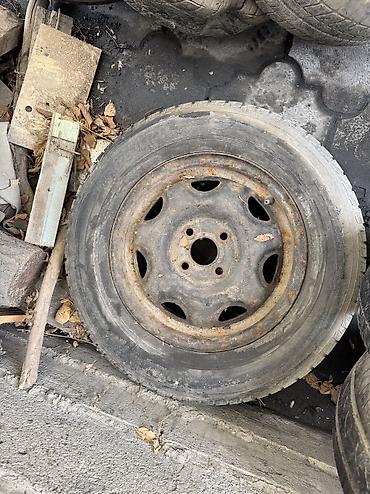 Колеса в сборе 185 / 70 / R 14, Зима, Б/у, 1 шт, Легковые, Железные, отверстий - 4