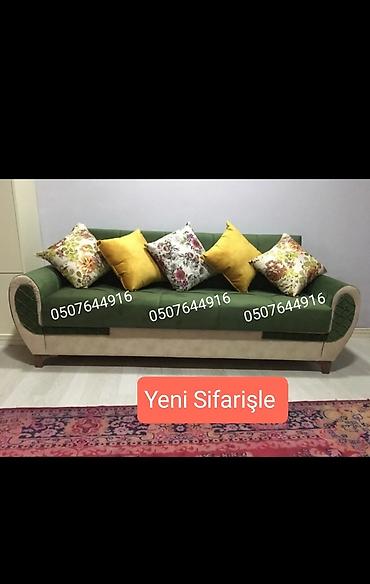 Sifarişlə divanlar: Divan, Qonaq otağı üçün, Parça, Bazalı, Açılan, Kitab — 6