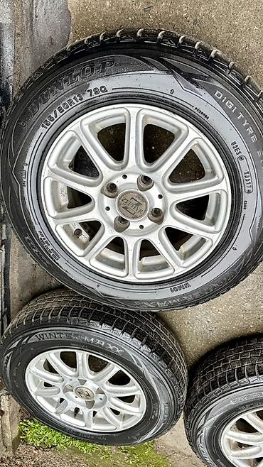 шины зимние 13: Колеса в сборе 155 / 80 / R 13, Зима, Б/у, Комплект, Легковые, Литые, отверстий - 4 — 2
