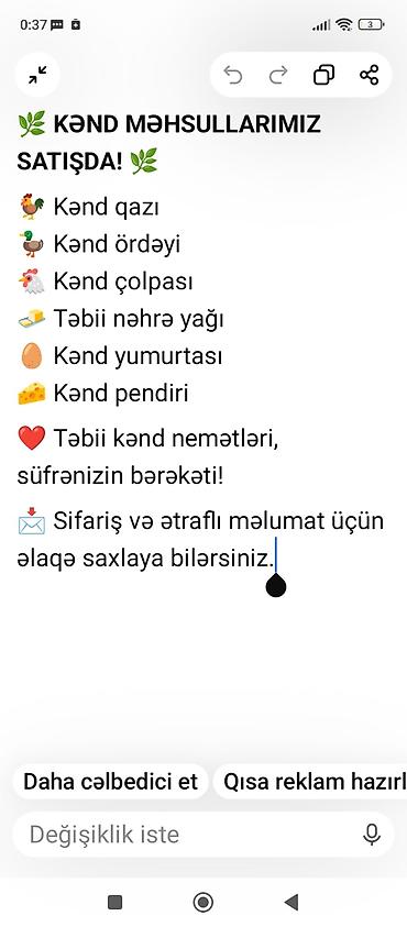 hind qusu daqestan sortu: Kənd məhsulları satılır – təbii və dadlı seçimlər: - Kənd qazı - Kənd — 1