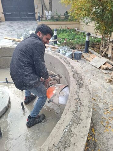 Beton işləri: Beton kəsimi və açılışların hazırlanması xidməti - Armaturlu beton — 1