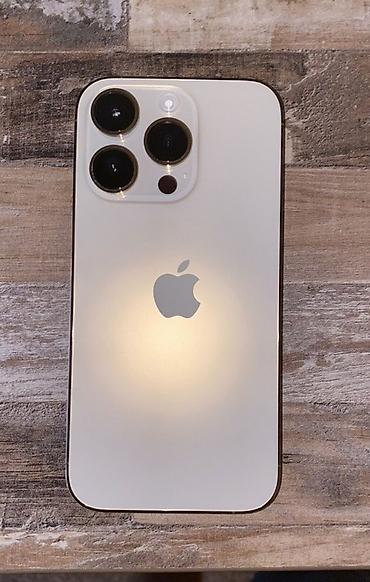 ıphone 12 pro max: IPhone 14 Pro, Б/у, 256 ГБ, Matte Gold, Зарядное устройство, Защитное стекло, Чехол, 78 % — 1