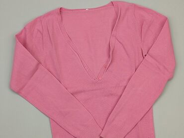 spódniczka w kratkę różowa: Sweter, S, stan - Dobry