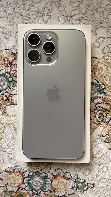 Apple iPhone: IPhone 15 Pro Max, Б/у, 256 ГБ, Natural Titanium, Коробка, 89 % — 9