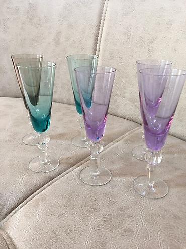 bayram: Qədəhlər, Xrustal, 6 ədədli dəst, 200 ml — 7