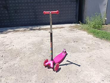 scoot: Детский трехколесный самокат New Scooter, розовый. - Тип: складной — 2