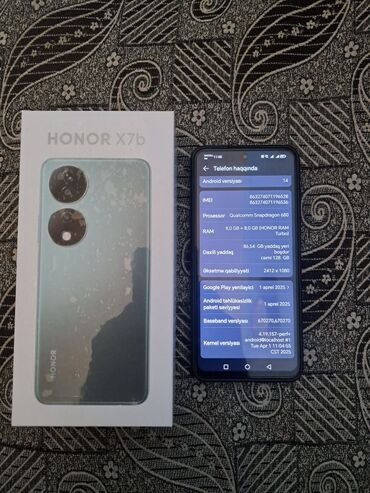 телефон fly iq4418: Honor 7X, 128 GB, rəng - Boz, Düyməli, Sensor, Barmaq izi