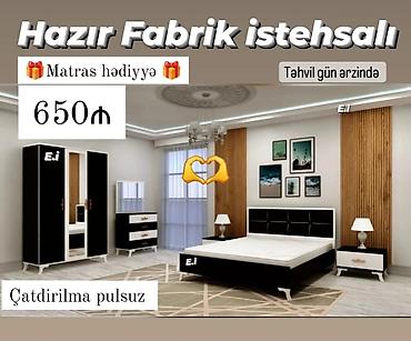 taxt 2ci əl: Yataq otağı dəsti yeni — 1