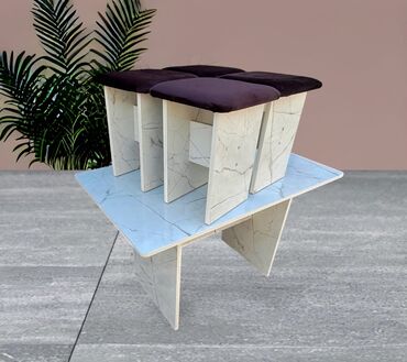 Кухонные столы и стулья: Кухонный стол и стул, Новый, Платная доставка, цвет - Бежевый — 7