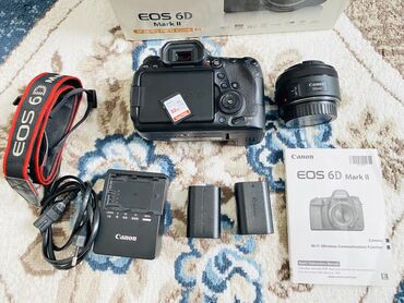 canon 2520 satilir: Canon 6d mark 2, (prabekt 54K ) ve Lens 50MM 1.8 stm ‘ 2 batareka ve