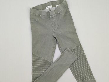 jeansy z zamkami: Jeans, H&M, 13 years, 152/158, condition - Good