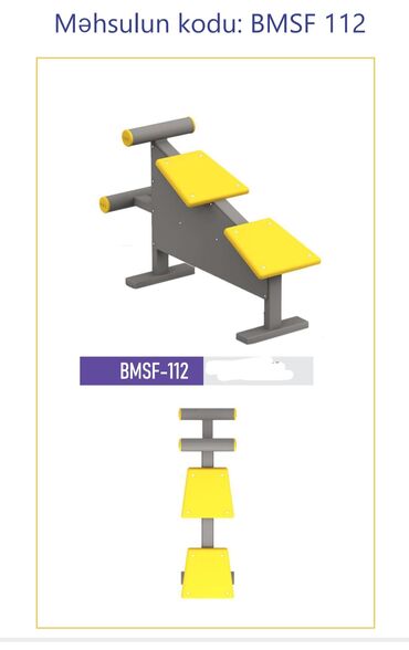 Digər trenajorlar: Açıq hava fitnes avadanlıqları – sarı/qrafit rəng palitrası, metal — 62