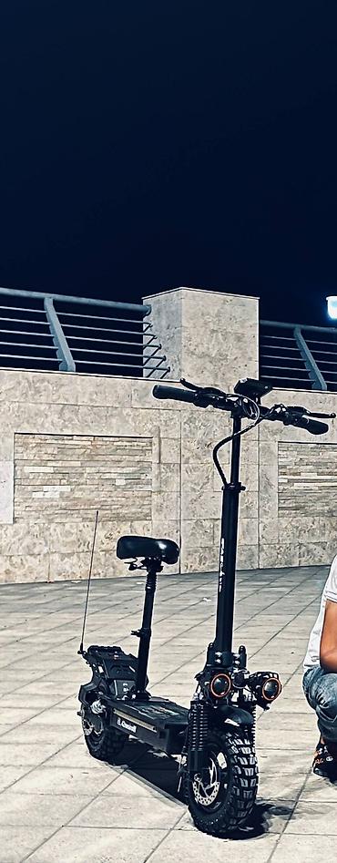 dekor güldan: Güclü off-road elektrik skuteri - Rəng: qara, alüminium gövdə - Ön və — 1