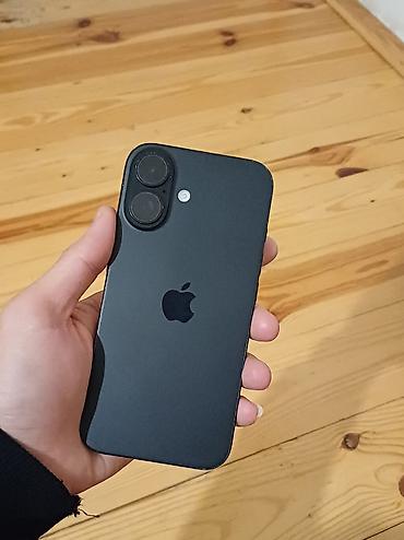 iphone 12 pro max islənmis: IPhone 16, 128 GB, Qara, Zəmanət, Face ID, Sənədlərlə — 1
