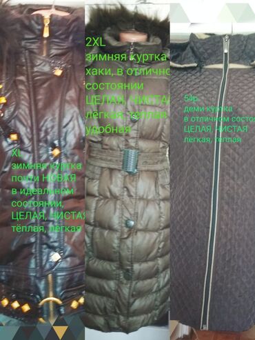 деми куртки женские в бишкеке: Пуховик, Короткая модель, С капюшоном, XL (EU 42), 2XL (EU 44), 4XL (EU 48)