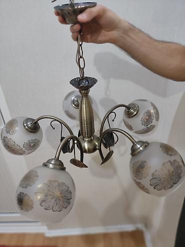 Çılçıraq, 5 lampa, Metal