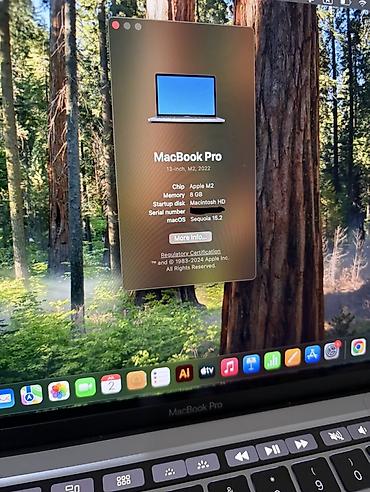 apple mackbook: Apple MacBook Pro 13" (2022, M2) - Çip: Apple M2 - Ekran: 13 düym — 1