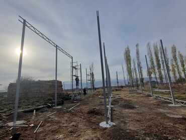 Бетонные еврозаборы: Ассалам алейкум Навес жасайбыз под ключ Арка,полу арка, одно скат — 8